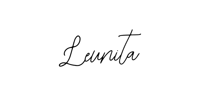 Similarly Bearetta-2O07w is the best handwritten signature design. Signature creator online .You can use it as an online autograph creator for name Leunita. Leunita signature style 12 images and pictures png