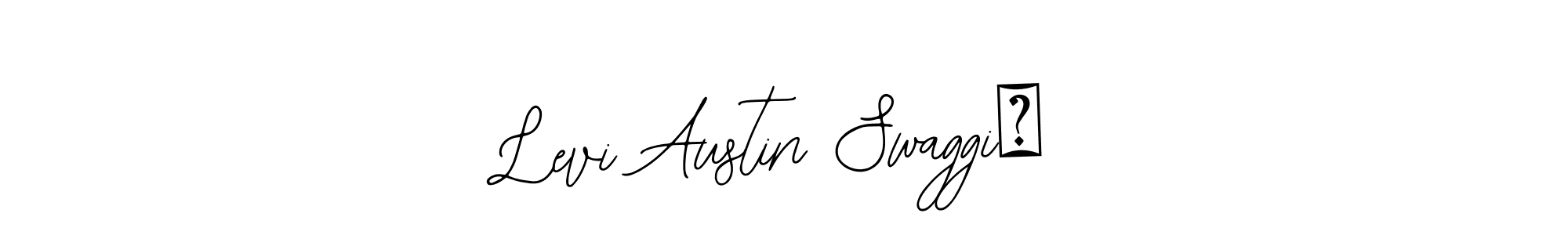 How to make Levi Austin Swaggiń name signature. Use Bearetta-2O07w style for creating short signs online. This is the latest handwritten sign. Levi Austin Swaggiń signature style 12 images and pictures png