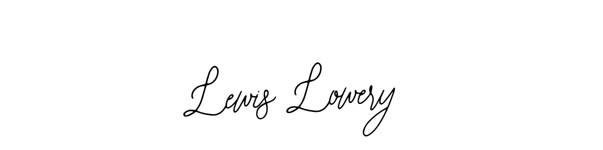 Use a signature maker to create a handwritten signature online. With this signature software, you can design (Bearetta-2O07w) your own signature for name Lewis Lowery. Lewis Lowery signature style 12 images and pictures png