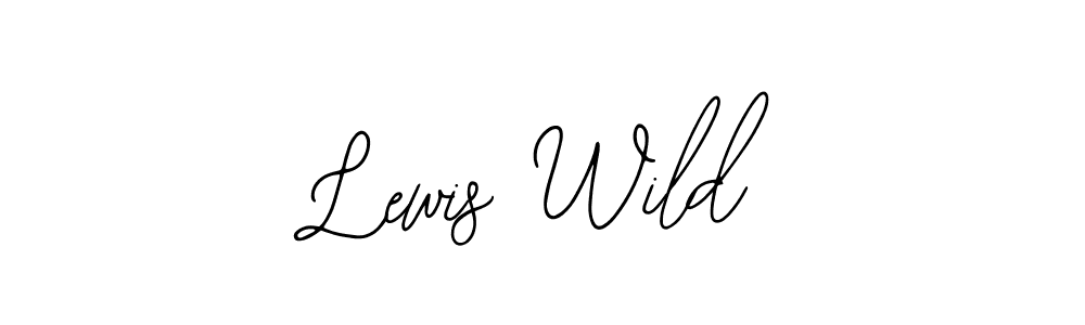 Design your own signature with our free online signature maker. With this signature software, you can create a handwritten (Bearetta-2O07w) signature for name Lewis Wild. Lewis Wild signature style 12 images and pictures png