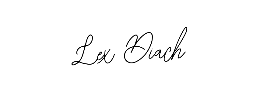 You should practise on your own different ways (Bearetta-2O07w) to write your name (Lex Diach) in signature. don't let someone else do it for you. Lex Diach signature style 12 images and pictures png