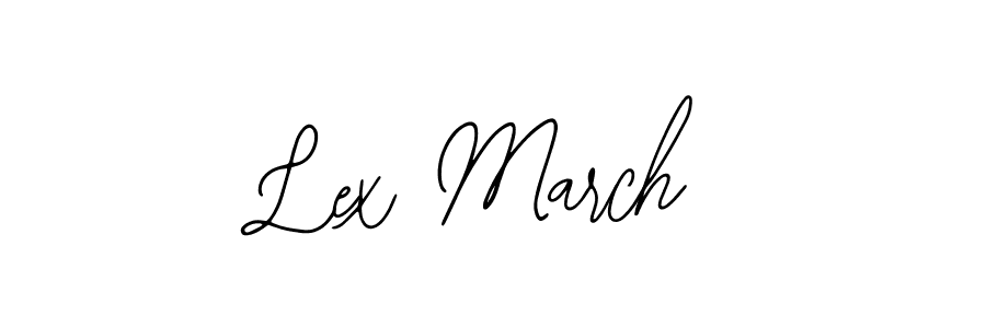 Also we have Lex March name is the best signature style. Create professional handwritten signature collection using Bearetta-2O07w autograph style. Lex March signature style 12 images and pictures png