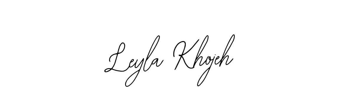 How to Draw Leyla Khojeh signature style? Bearetta-2O07w is a latest design signature styles for name Leyla Khojeh. Leyla Khojeh signature style 12 images and pictures png