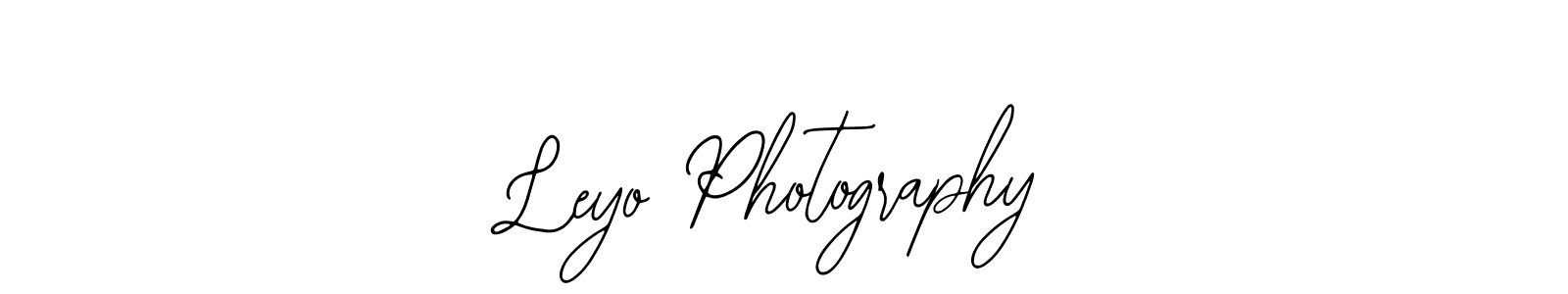 You should practise on your own different ways (Bearetta-2O07w) to write your name (Leyo Photography) in signature. don't let someone else do it for you. Leyo Photography signature style 12 images and pictures png