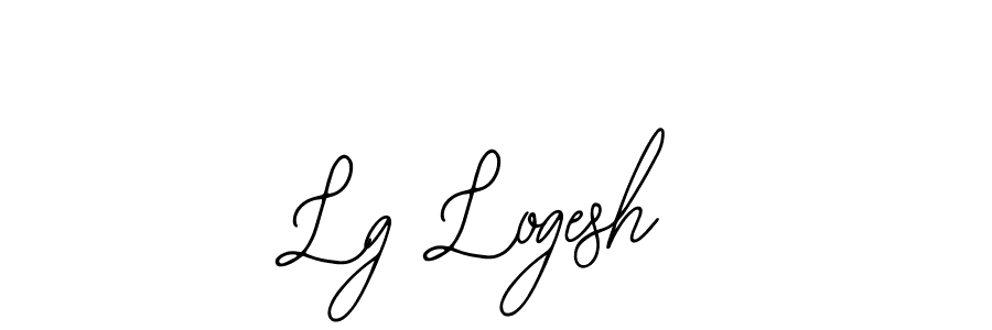 Also we have Lg Logesh name is the best signature style. Create professional handwritten signature collection using Bearetta-2O07w autograph style. Lg Logesh signature style 12 images and pictures png