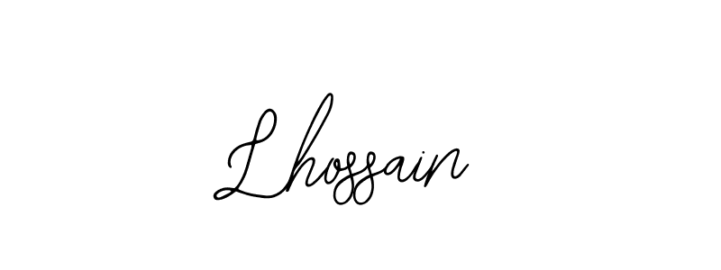 How to Draw Lhossain signature style? Bearetta-2O07w is a latest design signature styles for name Lhossain. Lhossain signature style 12 images and pictures png