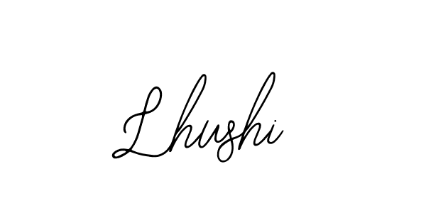 You should practise on your own different ways (Bearetta-2O07w) to write your name (Lhushi) in signature. don't let someone else do it for you. Lhushi signature style 12 images and pictures png