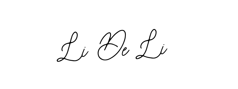 Make a beautiful signature design for name Li De Li. With this signature (Bearetta-2O07w) style, you can create a handwritten signature for free. Li De Li signature style 12 images and pictures png