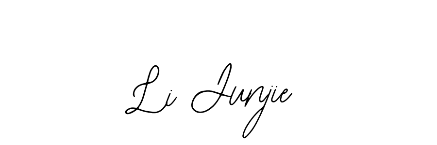 Make a beautiful signature design for name Li Junjie. With this signature (Bearetta-2O07w) style, you can create a handwritten signature for free. Li Junjie signature style 12 images and pictures png