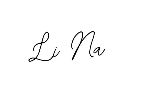 You should practise on your own different ways (Bearetta-2O07w) to write your name (Li Na) in signature. don't let someone else do it for you. Li Na signature style 12 images and pictures png