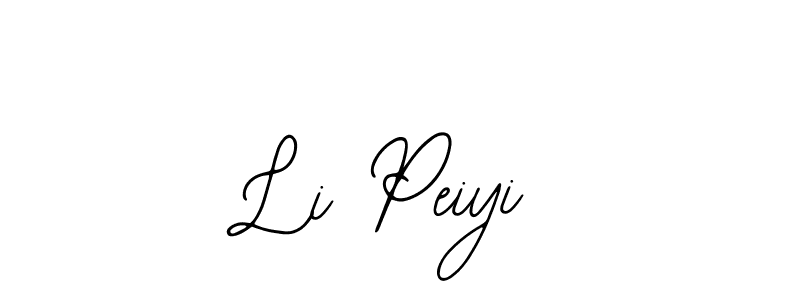 You should practise on your own different ways (Bearetta-2O07w) to write your name (Li Peiyi) in signature. don't let someone else do it for you. Li Peiyi signature style 12 images and pictures png