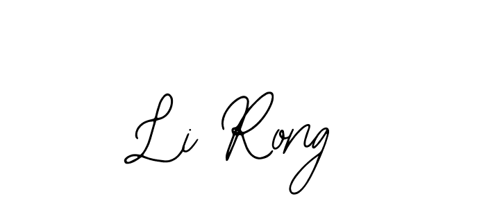 How to make Li Rong name signature. Use Bearetta-2O07w style for creating short signs online. This is the latest handwritten sign. Li Rong signature style 12 images and pictures png