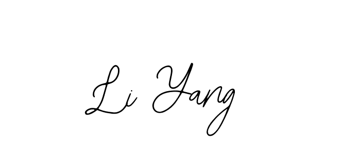 Use a signature maker to create a handwritten signature online. With this signature software, you can design (Bearetta-2O07w) your own signature for name Li Yang. Li Yang signature style 12 images and pictures png