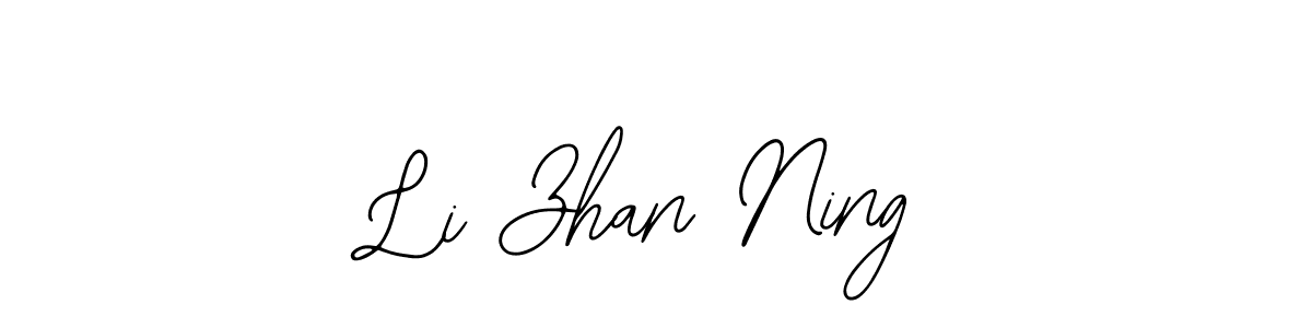 Make a beautiful signature design for name Li Zhan Ning. With this signature (Bearetta-2O07w) style, you can create a handwritten signature for free. Li Zhan Ning signature style 12 images and pictures png