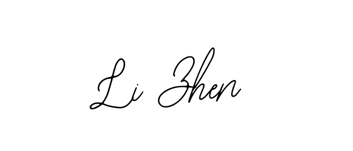 Design your own signature with our free online signature maker. With this signature software, you can create a handwritten (Bearetta-2O07w) signature for name Li Zhen. Li Zhen signature style 12 images and pictures png