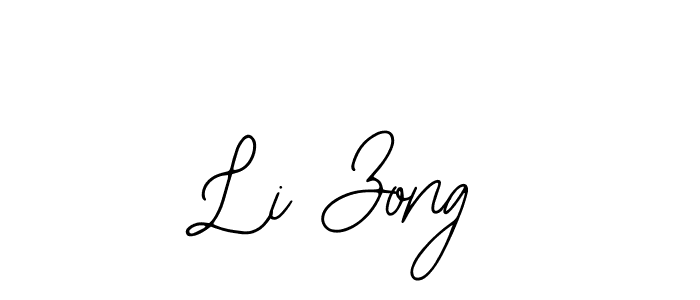 Li Zong stylish signature style. Best Handwritten Sign (Bearetta-2O07w) for my name. Handwritten Signature Collection Ideas for my name Li Zong. Li Zong signature style 12 images and pictures png
