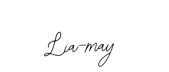 Use a signature maker to create a handwritten signature online. With this signature software, you can design (Bearetta-2O07w) your own signature for name Lia-may. Lia-may signature style 12 images and pictures png