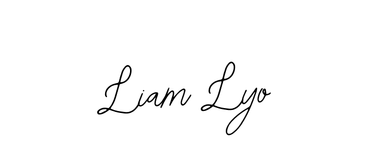 Use a signature maker to create a handwritten signature online. With this signature software, you can design (Bearetta-2O07w) your own signature for name Liam Lyo. Liam Lyo signature style 12 images and pictures png