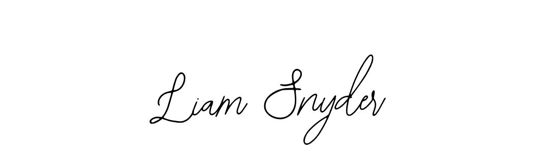 The best way (Bearetta-2O07w) to make a short signature is to pick only two or three words in your name. The name Liam Snyder include a total of six letters. For converting this name. Liam Snyder signature style 12 images and pictures png