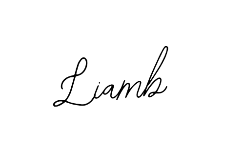 How to make Liamb signature? Bearetta-2O07w is a professional autograph style. Create handwritten signature for Liamb name. Liamb signature style 12 images and pictures png