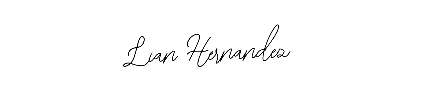 The best way (Bearetta-2O07w) to make a short signature is to pick only two or three words in your name. The name Lian Hernandez include a total of six letters. For converting this name. Lian Hernandez signature style 12 images and pictures png