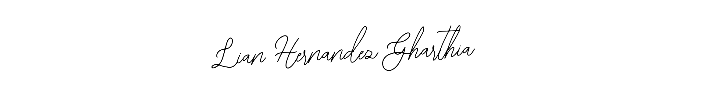 Use a signature maker to create a handwritten signature online. With this signature software, you can design (Bearetta-2O07w) your own signature for name Lian Hernandez Gharthia. Lian Hernandez Gharthia signature style 12 images and pictures png