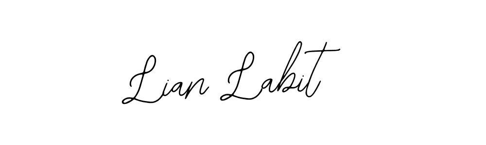 You should practise on your own different ways (Bearetta-2O07w) to write your name (Lian Labit) in signature. don't let someone else do it for you. Lian Labit signature style 12 images and pictures png