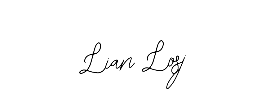 Design your own signature with our free online signature maker. With this signature software, you can create a handwritten (Bearetta-2O07w) signature for name Lian Losj. Lian Losj signature style 12 images and pictures png