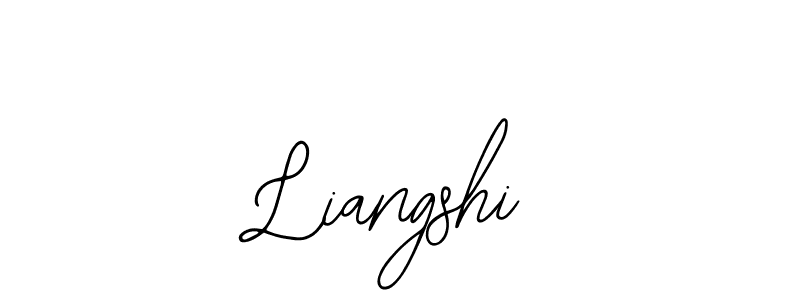 Bearetta-2O07w is a professional signature style that is perfect for those who want to add a touch of class to their signature. It is also a great choice for those who want to make their signature more unique. Get Liangshi name to fancy signature for free. Liangshi signature style 12 images and pictures png