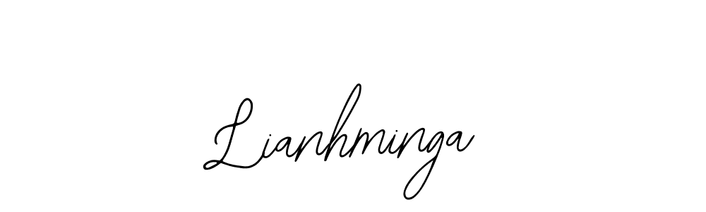The best way (Bearetta-2O07w) to make a short signature is to pick only two or three words in your name. The name Lianhminga include a total of six letters. For converting this name. Lianhminga signature style 12 images and pictures png