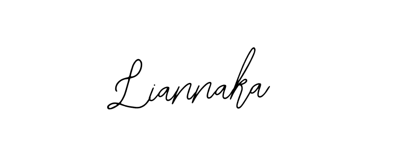 Also You can easily find your signature by using the search form. We will create Liannaka name handwritten signature images for you free of cost using Bearetta-2O07w sign style. Liannaka signature style 12 images and pictures png