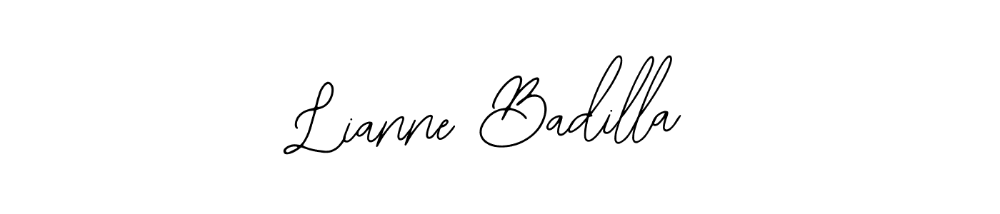 Similarly Bearetta-2O07w is the best handwritten signature design. Signature creator online .You can use it as an online autograph creator for name Lianne Badilla. Lianne Badilla signature style 12 images and pictures png