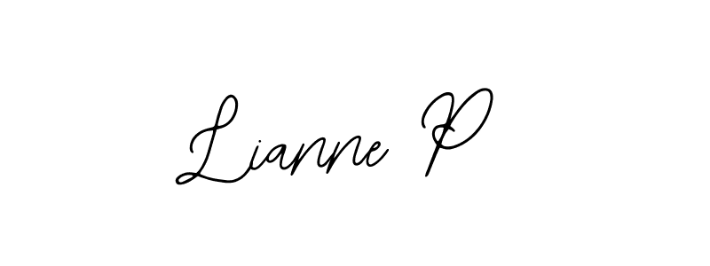 if you are searching for the best signature style for your name Lianne P. so please give up your signature search. here we have designed multiple signature styles  using Bearetta-2O07w. Lianne P signature style 12 images and pictures png