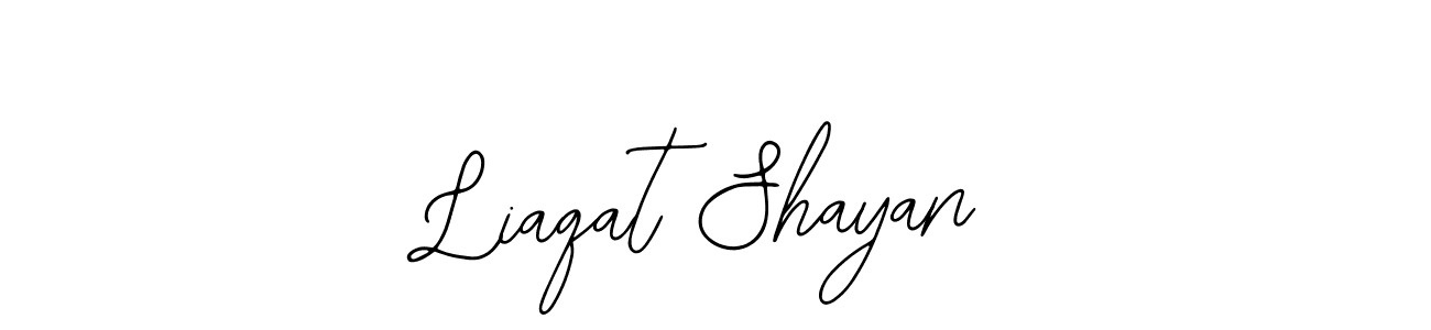 Design your own signature with our free online signature maker. With this signature software, you can create a handwritten (Bearetta-2O07w) signature for name Liaqat Shayan. Liaqat Shayan signature style 12 images and pictures png
