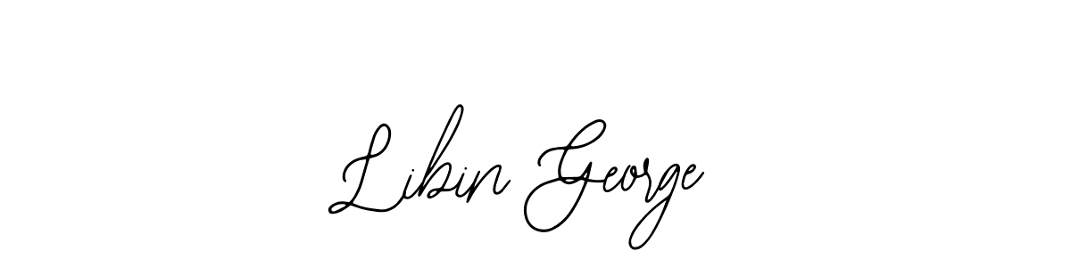 if you are searching for the best signature style for your name Libin George. so please give up your signature search. here we have designed multiple signature styles  using Bearetta-2O07w. Libin George signature style 12 images and pictures png