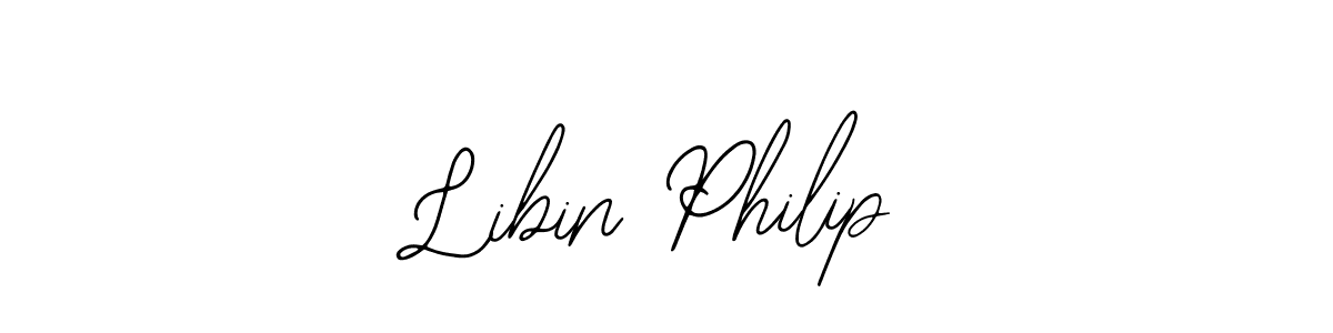 This is the best signature style for the Libin Philip name. Also you like these signature font (Bearetta-2O07w). Mix name signature. Libin Philip signature style 12 images and pictures png