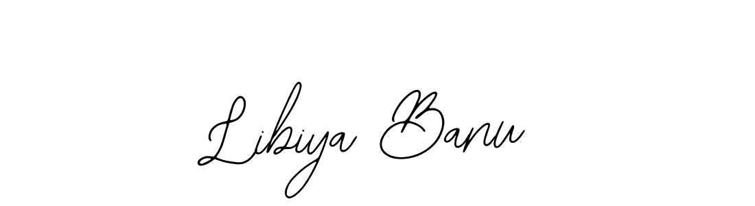 The best way (Bearetta-2O07w) to make a short signature is to pick only two or three words in your name. The name Libiya Banu include a total of six letters. For converting this name. Libiya Banu signature style 12 images and pictures png
