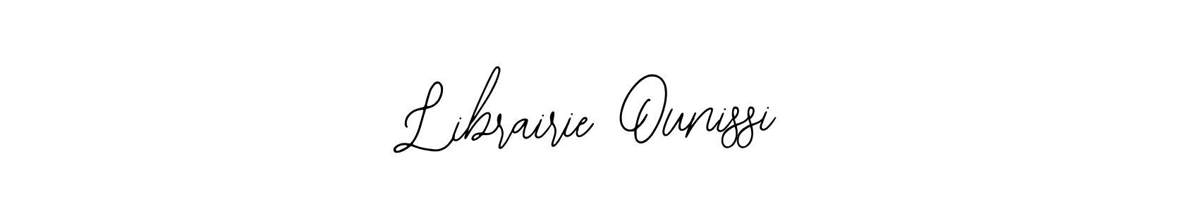 Use a signature maker to create a handwritten signature online. With this signature software, you can design (Bearetta-2O07w) your own signature for name Librairie Ounissi. Librairie Ounissi signature style 12 images and pictures png