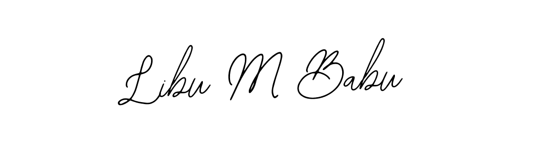 Design your own signature with our free online signature maker. With this signature software, you can create a handwritten (Bearetta-2O07w) signature for name Libu M Babu. Libu M Babu signature style 12 images and pictures png
