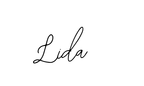 Similarly Bearetta-2O07w is the best handwritten signature design. Signature creator online .You can use it as an online autograph creator for name Lida . Lida  signature style 12 images and pictures png