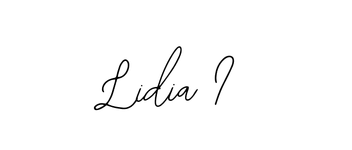 Also You can easily find your signature by using the search form. We will create Lidia I name handwritten signature images for you free of cost using Bearetta-2O07w sign style. Lidia I signature style 12 images and pictures png