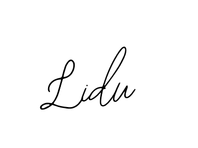 Similarly Bearetta-2O07w is the best handwritten signature design. Signature creator online .You can use it as an online autograph creator for name Lidu. Lidu signature style 12 images and pictures png