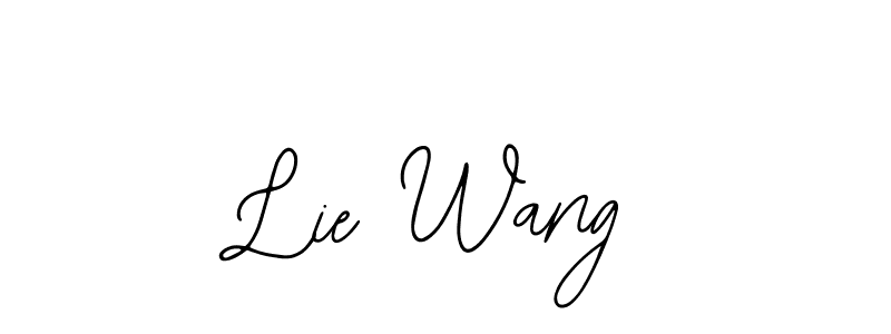 if you are searching for the best signature style for your name Lie Wang. so please give up your signature search. here we have designed multiple signature styles  using Bearetta-2O07w. Lie Wang signature style 12 images and pictures png