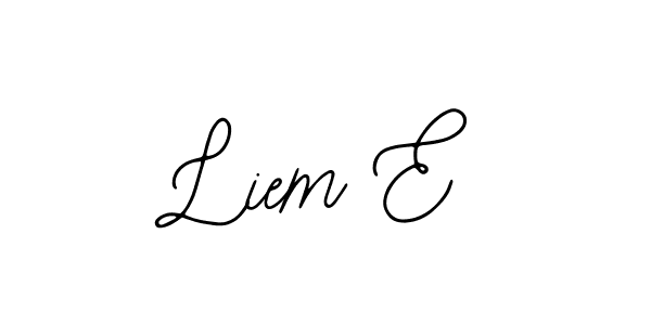 Also You can easily find your signature by using the search form. We will create Liem E name handwritten signature images for you free of cost using Bearetta-2O07w sign style. Liem E signature style 12 images and pictures png