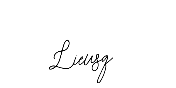 Design your own signature with our free online signature maker. With this signature software, you can create a handwritten (Bearetta-2O07w) signature for name Lieusq. Lieusq signature style 12 images and pictures png