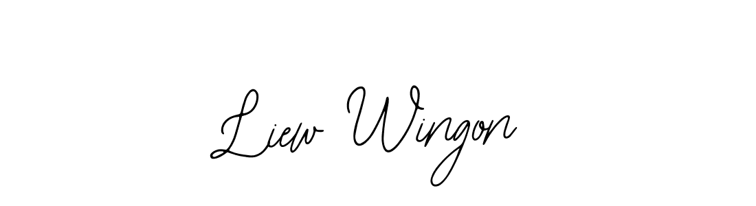 It looks lik you need a new signature style for name Liew Wingon. Design unique handwritten (Bearetta-2O07w) signature with our free signature maker in just a few clicks. Liew Wingon signature style 12 images and pictures png