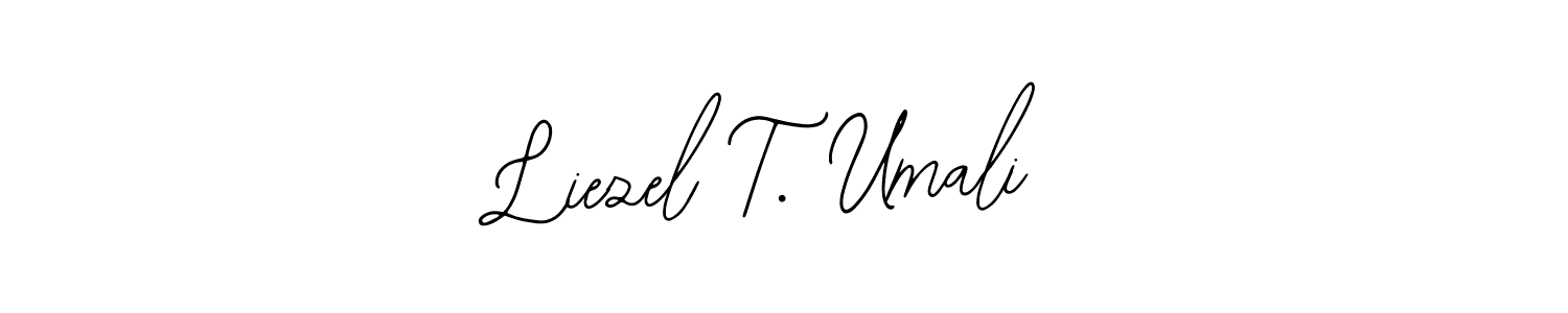 How to make Liezel T. Umali signature? Bearetta-2O07w is a professional autograph style. Create handwritten signature for Liezel T. Umali name. Liezel T. Umali signature style 12 images and pictures png