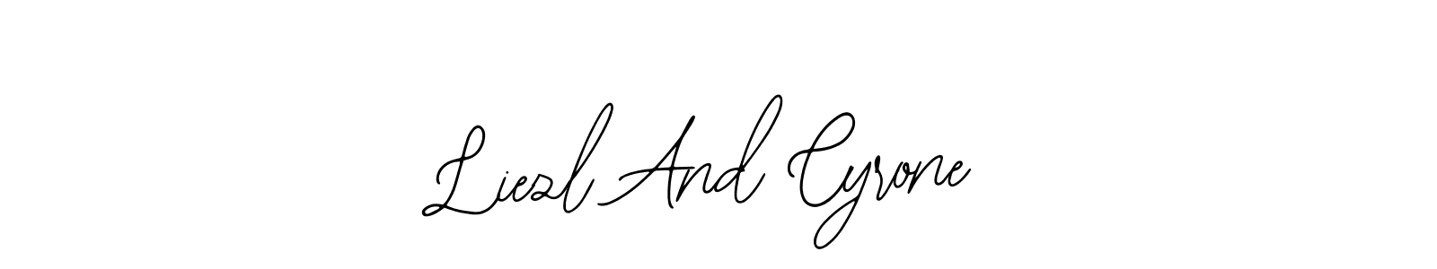 Design your own signature with our free online signature maker. With this signature software, you can create a handwritten (Bearetta-2O07w) signature for name Liezl And Cyrone. Liezl And Cyrone signature style 12 images and pictures png