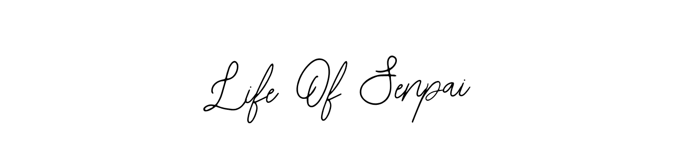 Use a signature maker to create a handwritten signature online. With this signature software, you can design (Bearetta-2O07w) your own signature for name Life Of Senpai. Life Of Senpai signature style 12 images and pictures png