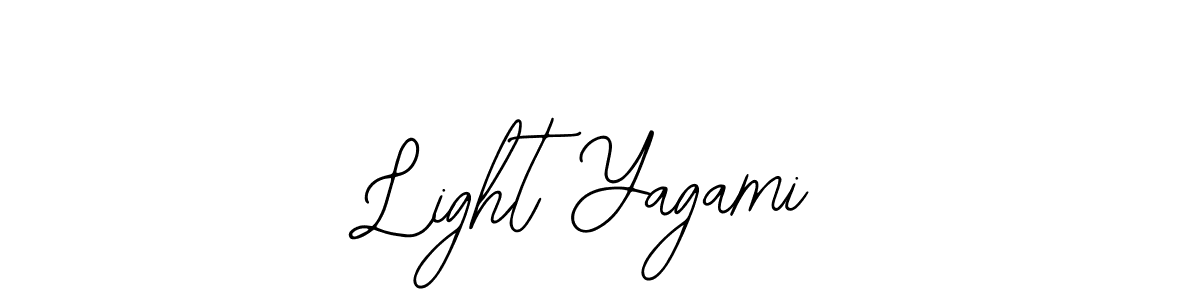 Make a beautiful signature design for name Light Yagami. With this signature (Bearetta-2O07w) style, you can create a handwritten signature for free. Light Yagami signature style 12 images and pictures png